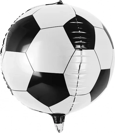 Pallone di carta stagnola a forma di pallone da calcio 40 cm