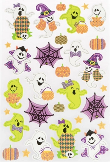 Adesivi di Halloween con fantasmi