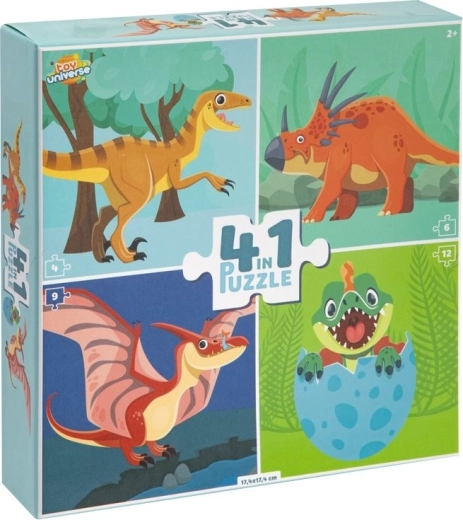 Puzzle dinosauri 4in1 TOY UNIVERSE
