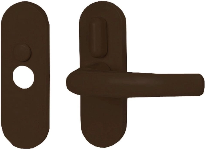 Maniglia interna Klasik con leva – marrone, plastica
