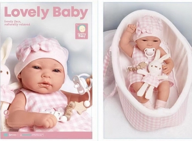 Bambola Bobas 38 cm con marsupio