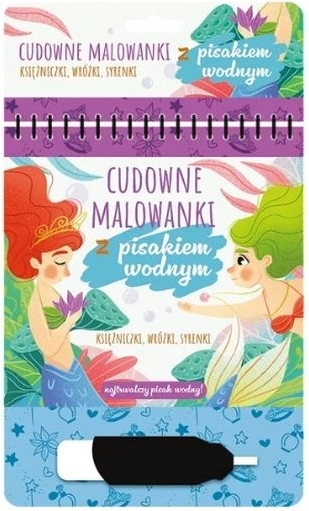 Meravigliosi album da colorare ad acqua con pennarello ad acqua – principesse, fate e sirene