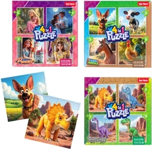 Puzzle 4 in 1 per i più piccoli