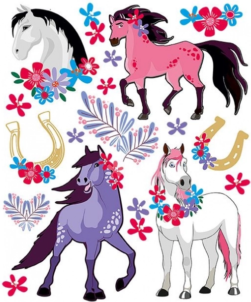 immagini termoadesive cavalli – foglio grande 20 × 30 cm