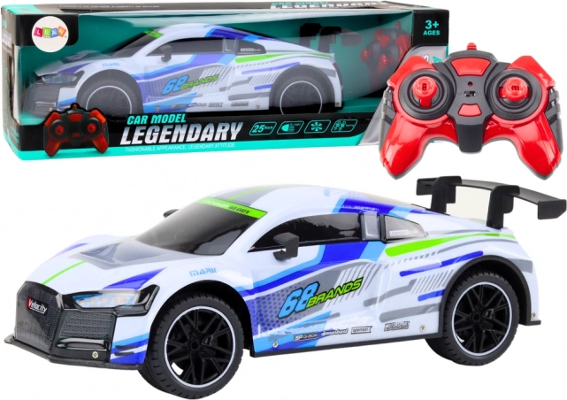 Auto sportivo RC 1:10 25 km/h Luci bianco