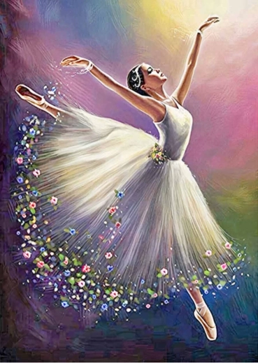 Pittura diamantata Primaballerina 30 × 40 cm