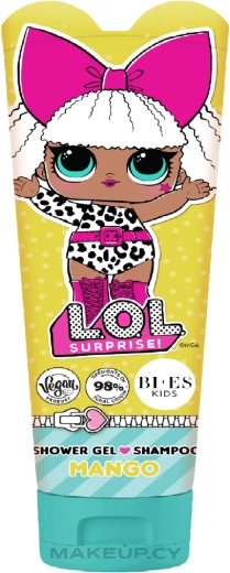 Gel doccia e shampoo 2 in 1 al profumo di mango LOL Surprise 240 ml