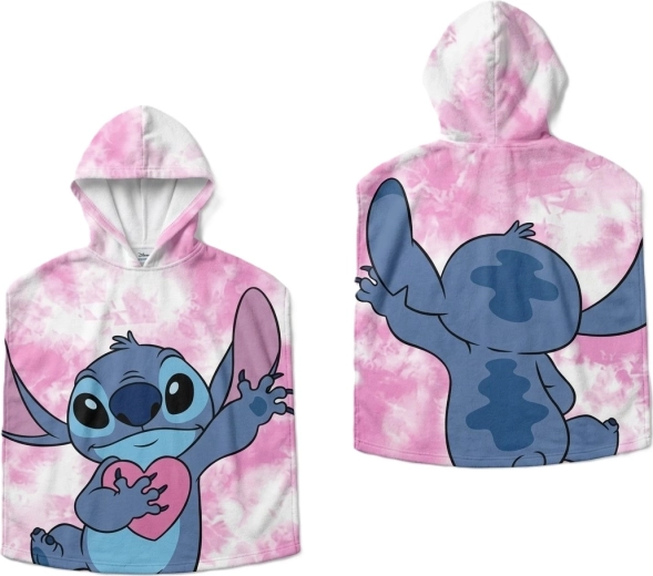 Poncho per bambini con cappuccio Disney Lilo e Stitch