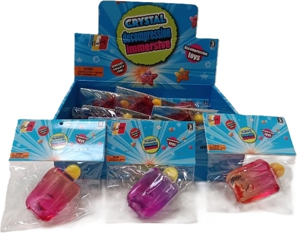 Giocattolo antistress squishy da schiacciare a forma di gelato - 1 pezzo