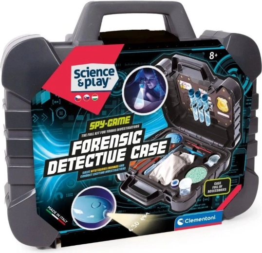 Clementoni Science & Play valigetta da detective con effetti sonori