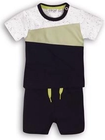 Set bambino 2 pezzi Dirkje Sunny Around The World mint/navy