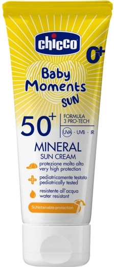 Chicco crema solare minerale per bambini SPF 50+ 75 ml