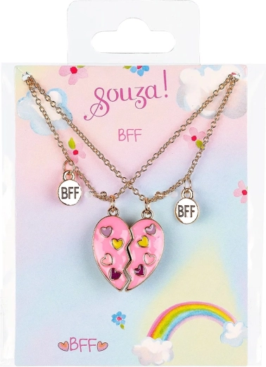 Souza! Set regalo BFF Heart, collane con cuore - 2 pezzi