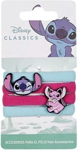 Set di elastici per capelli Lilo e Stitch (4 pz)