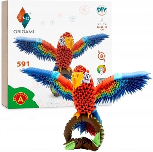 Origami 3D pappagallo