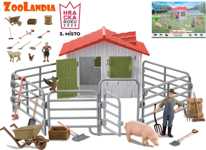 Zoolandia animali della fattoria con accessori
