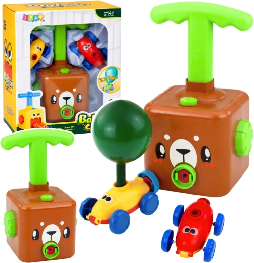 Macchinina a palloncino con pompa a orsetto – set educativo per bambini
