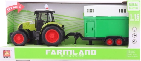 Trattore con rimorchio per cavalli a batteria