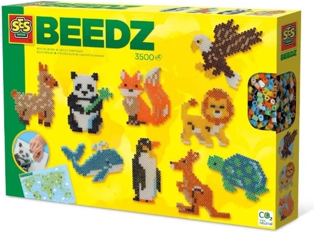 SES Creative Beedz mondo degli animali – perline da stirare 3500 pz