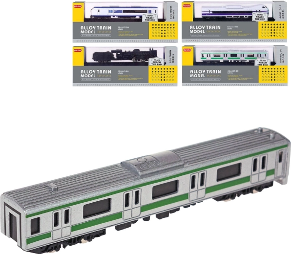 Modello in metallo di locomotiva su base con binari 15 cm (1:87) - 1 set