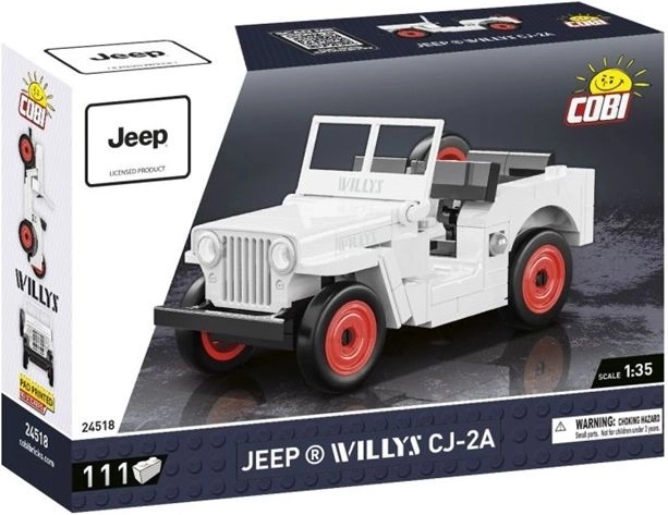 Cobi Youngtimer Jeep Willys CJ-2A kit di costruzione 1:35 (111 pezzi)