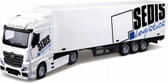 Bburago 1:43 MB Actros SEDIS Logistics con carrello elevatore e accessori