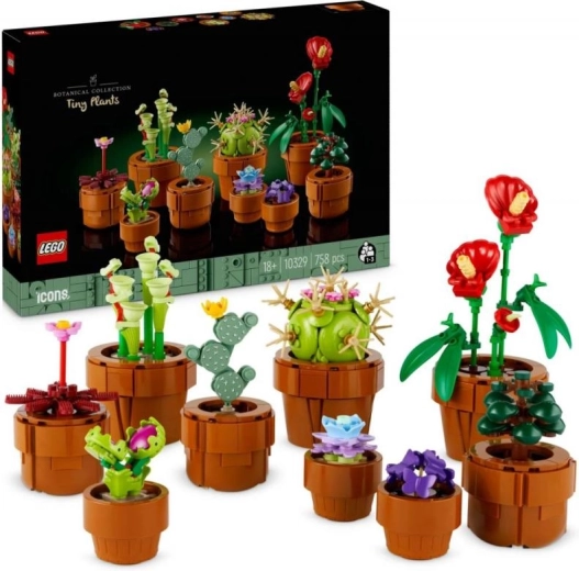 LEGO Botanicals piccole piantine 10329 – piante d’appartamento decorative in mattoncini