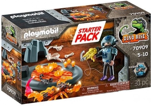 Playmobil Dino Rise Set di Avvio Combattimento con lo Scorpione di Fuoco
