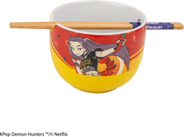 K-pop Demon Hunters ciotola ramen con bacchette Mira Spice Queen