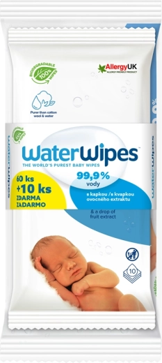 WaterWipes salviette umidificate 100% biodegradabili 70 pz