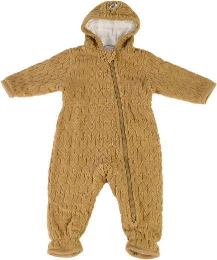 Lodger Skier Empire tuta in pile dark honey 0–3 mesi