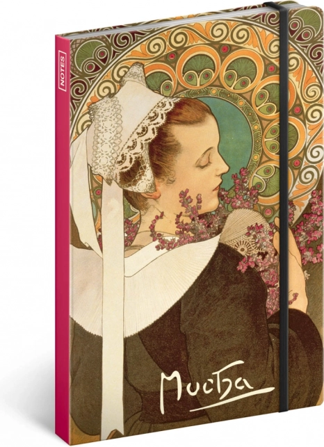 Notes Alfons Mucha – Erica, non a righe, 13 × 21 cm