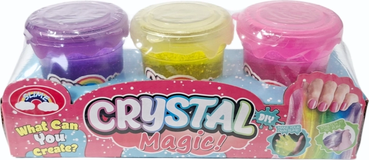 Slime – set di 3 vasetti colorati