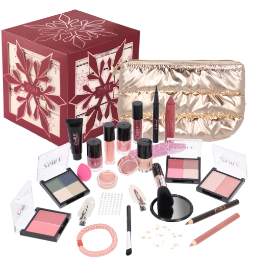 Calendario cosmetico dell’Avvento Snowflake Puzzle color rosso ciliegia