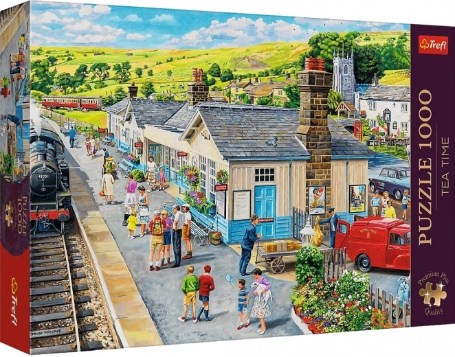 Trefl puzzle Premium Plus Tea Time – stazione ferroviaria 1000 pezzi
