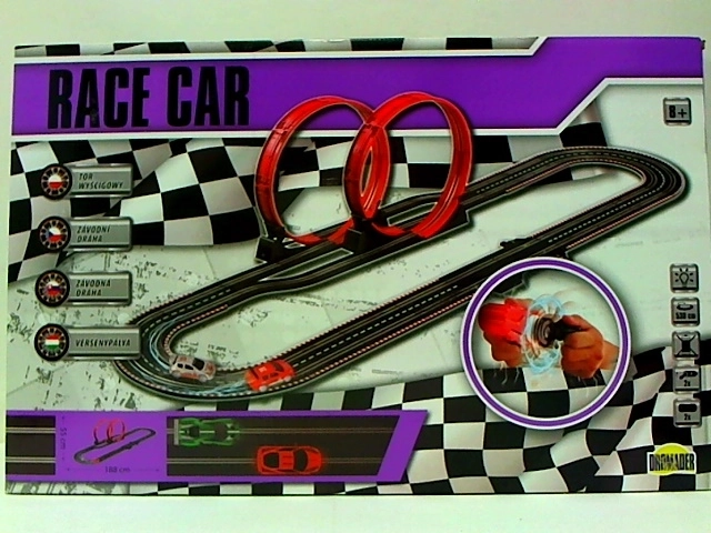 Pista per auto Race Car con azionamento manuale da 530 cm