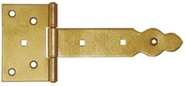 Cerniera decorativa per cancelli 150 × 90 × 35 mm, acciaio zincato giallo