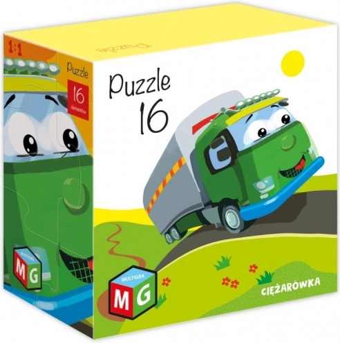 Puzzle 16 pezzi Multigra camion