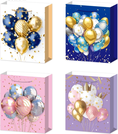 Busta regalo M con palloncini 26 × 32 × 10 cm