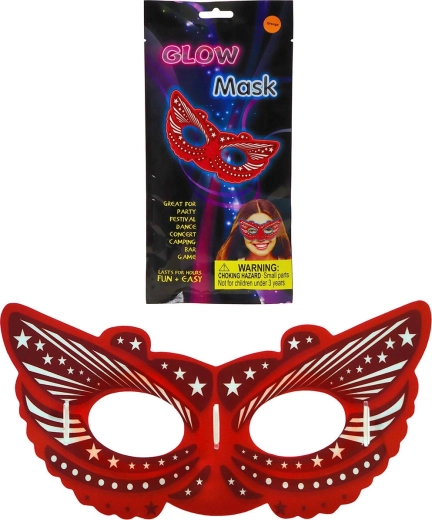 ADAR maschera di carnevale per il viso che si illumina al buio, vari tipi - 1 pezzo