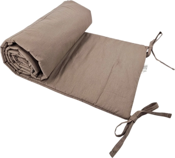 Paracolpi in cotone EKO per lettino, dark pink, 360 cm