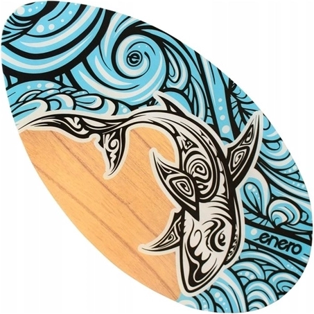 Skimboard Nero in legno nero 93 cm