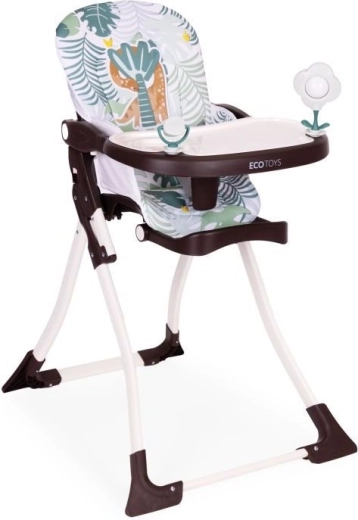 Seggiolone pieghevole ECOTOYS con giochi