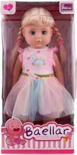 Bambola che cammina in vestito rosa 40 cm