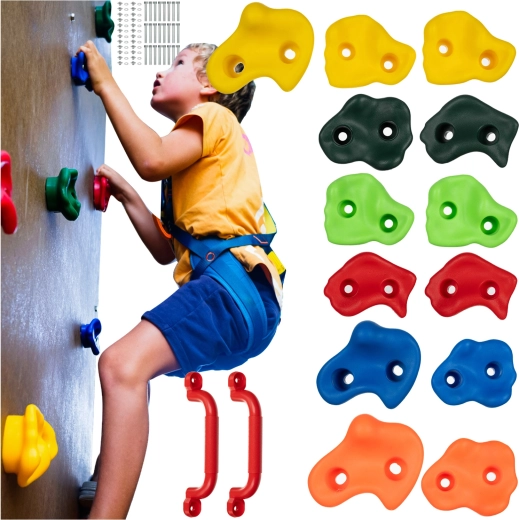 Trizand Kruzzel prese di arrampicata per bambini da parete – set da 15 pz