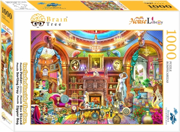 Puzzle Brain Tree Libreria domestica 1000 pezzi