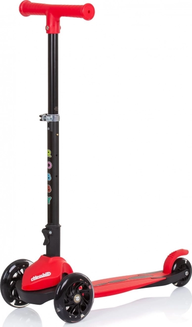 Monopattino Robby con luci LED Rosso