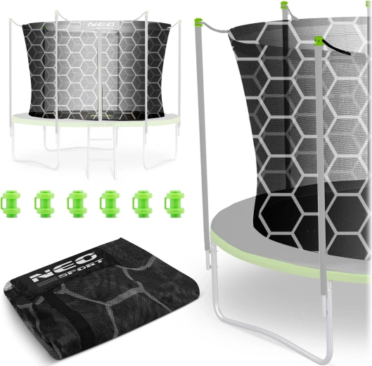 Rete di protezione interna per trampolino Neo-Sport 312 cm (10 ft) per 6 pali
