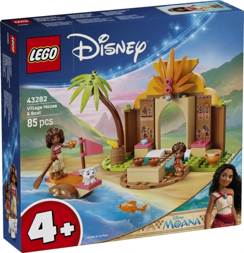 LEGO Disney Vaiana: capanna del villaggio e barca