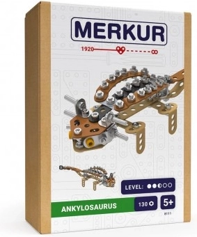 Set di costruzione MERKUR Ankylosaurus, 130 pezzi